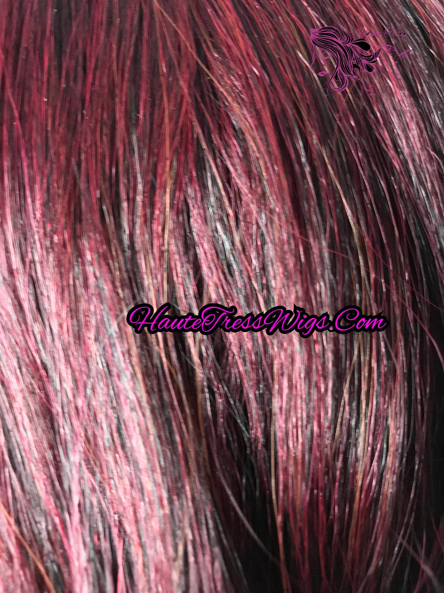 Red Wine Mix, Bombshell Wig, Layered Red Wig, Burgundy Wig, Human Hair Blend,  Heat Safe, Realistic Wig,  Wine Wig, Alopecia, Lace Front Wig