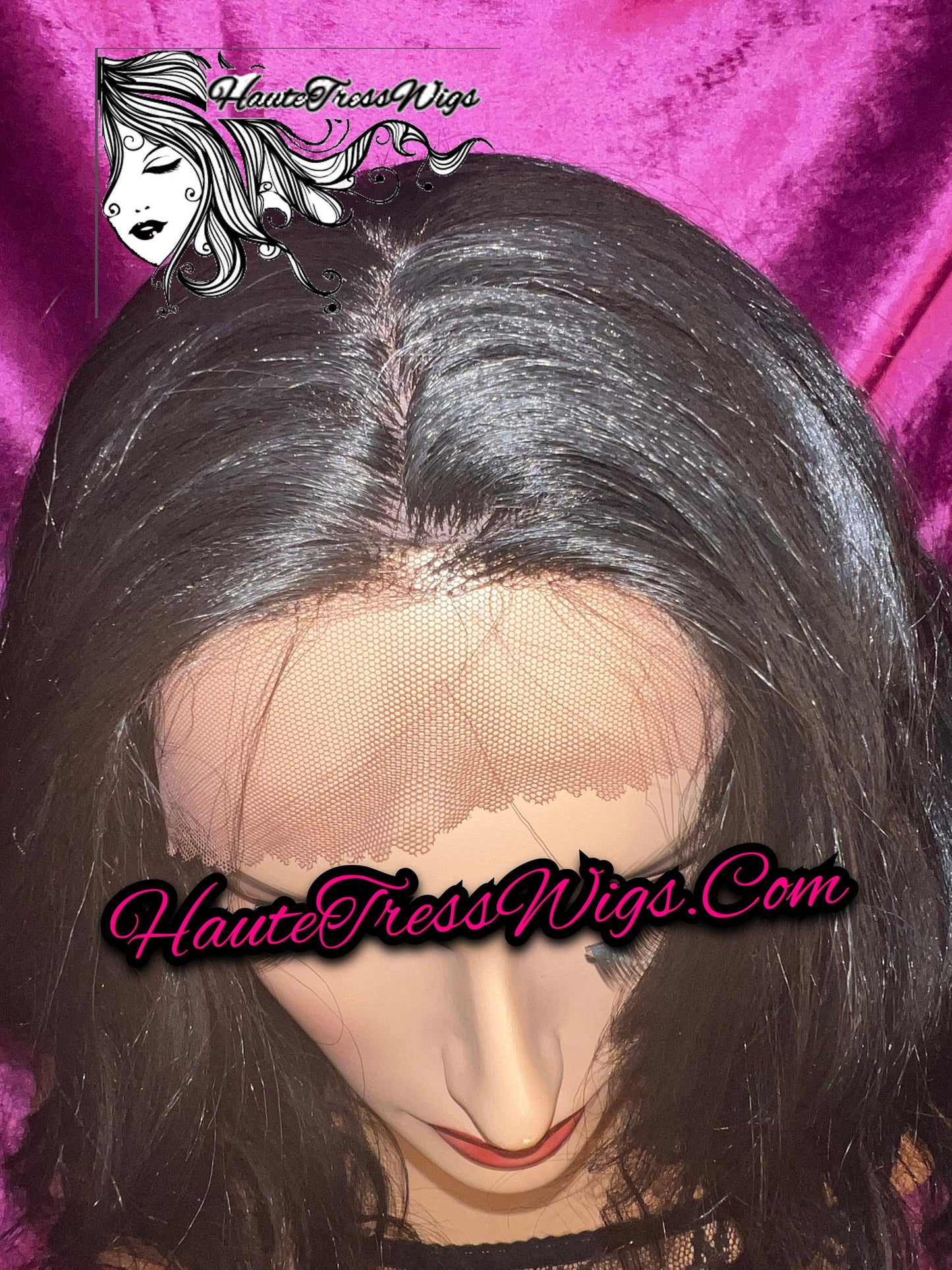 Wavy Black, Beach Wave Bob, Free Parting, Bombshell Wig, Summer wig, Chemo Wig, Realistic, Fake Scalp, Lace Front Wig- Bobdash