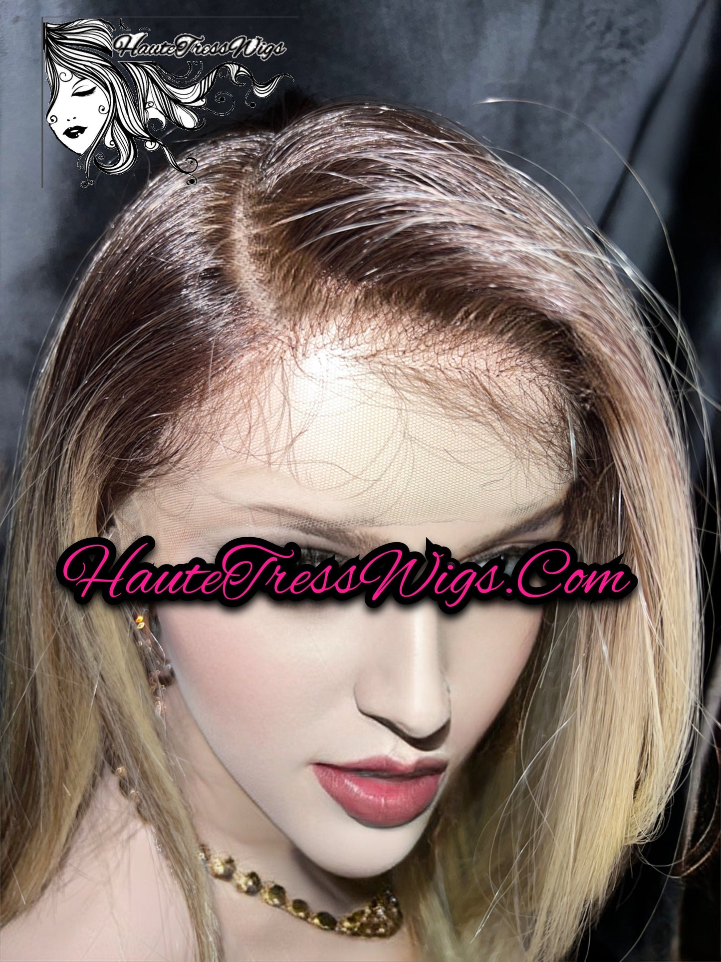 Money Piece, Face Framing, Balayage Blonde, Layered, Pre-Plucked Hairline, HD Transparent Lace,Ombre, Bombshell Wig Lace Front Wig